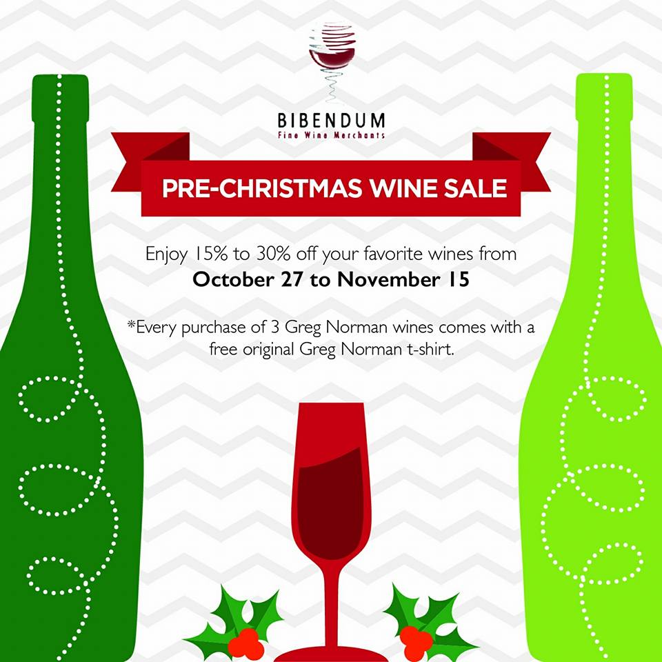 Pre-Christmas wine sale!