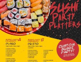 2. SUSHI PARTY PLATTERS